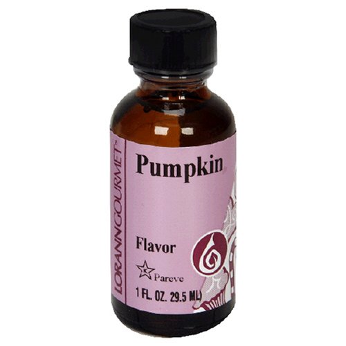 LorAnn Artificial Flavoring Oils, Pumpkin Flavoring Oil, 1-Ounce Bottles (Pack of 4) by LorAnn Oils