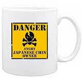 New  Danger : Angry Japanese Chin Owner  Mug Dog