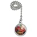 GRAPHICS & MORE Christmas Holiday Santa in The Greenhouse Ceiling Fan and Light Pull Chain