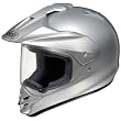 Shoei Metallic Hornet DS Dirt Bike Motorcycle Helmet - Light Silver