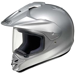 Shoei Metallic Hornet DS Dirt Bike Motorcycle Helmet - Light Silver