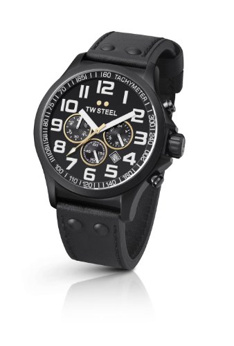 TW Steel Sonder-Edition Unisex-Armbanduhr Ceo Pilot Chronograph Leder TW-677 Preisvergleich