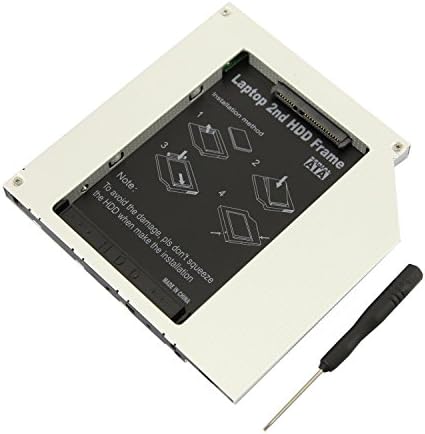 GTRbest® 9.5mm 2nd PATA/IDE to SATA HDD Hard Drive Caddy Tray Bay for HP DELL ACER BenQ ASUS LENOVO Toshiba Sony