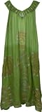 Tic-Tac-Toe Print Gauzy Casual Sleeveless Ombre Umbrella Maxi Dress ( 6 Rich Colors )
