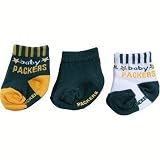 Green Bay Packers Baby Booties 3 Pack