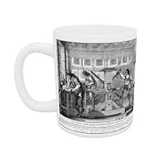 French printing press, 1642 (engraving) by.. - Mug - Standard Size