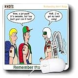 Rich Diesslins Funny KNOTS Scouting Cartoons - Remember the Objective - Backpacking - Mouse Pads