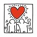 Wedding Invitation Print Poster Art Giclee Keith Haring 12x12