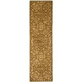 Safavieh Antiquities Collection AT411A Handmade Gold and Beige Hand-spun Wool Area Runner, 2-Feet 3-Inch by 10-Feet
