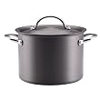 Anolon Nonstick Hard-Anodized 5-Quart Covered Stockpot with Hard-Anodized Lid