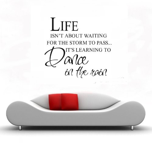 Life Isnt About Waiting for the Storm to Pass Its Learning to Dance in the Rain Famous Lettering