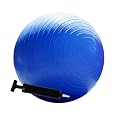 Burst Resistant Yoga/Exercise Ball with Pump, Royal Blue 65 cm Diameter