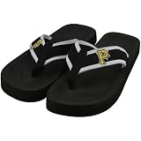 MLB Pittsburgh Pirates Unisex Basic Flip Flops - Black (Small)