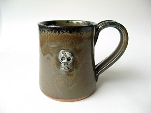 Stoneware Skull Mug
