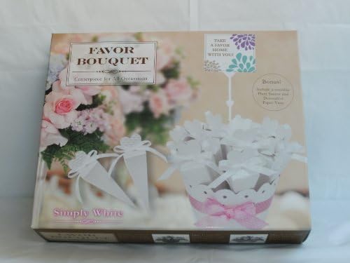 Favor Bouquet Centerpiece for All Occasions 'Simply White' By Orbitel International