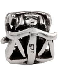SilveRado(tm) MS280 Sterling Silver Zodiac Libra Bead / Charm