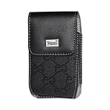 Leather Pouch Protective Carrying Cell Phone Case for BlackBerry Torch 9800 Curve 3G 9300 9330 Curve 8330 8300 8520 8530 8900 Bold 9700 9780 / ZTE MSGM8 II Cricket / HTC Pure / LG Octane Verizon Vu Plus enV3 VX-9200 Rumor Touch GM730 / Motorola Bravo Flipside ATandT Defy T-Mobile / Palm Pixi / Pixi