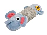 Petstages Just For Fun No Stuffing Plush Big Squeak Elephant for Large Dogs