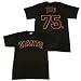 Youth San Francisco Giants #75 Barry Zito 'Name and Number' S/S Black Tee