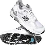 : New Balance Women's W587 Running Shoe,White/Navy,5.5 D