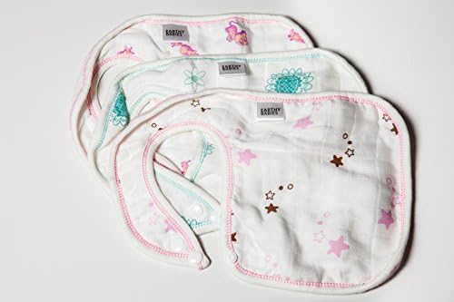 Baby Teething Bibs Gift Set, Cute Premium Bamboo Fabric for Girls, Boys &amp; Unisex, 3 Pack