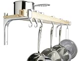 92 cm Shelf Style Wooden Pot Rack from KitchenCraft