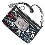 Coach 44587 Limited Edition Graffiti Heart Capacity Wristlet Clutch Black Reviews