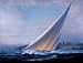 Rounding the Corinthian Mark by Deborah Thompson. Size 26.00 inches width by 21.20 inches height. High Quality Art Poster Print