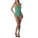 Jovovich-Hawk for Target® Chevron 1-pc. Swimsuit - Vision Blue/ Green Fringe