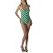 Jovovich-Hawk for Target® Chevron 1-pc. Swimsuit - Vision Blue/ Green Fringe