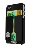 41dlHsNP0NL. SL160  TRTL BOT The Minimalist 4 Card Clip Case for iPhone 4 (Black) (Fits AT&T iPhone)