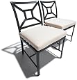 Strathwood Grand Isle Dining Armless Chair with Seat Cushion, Set of 2