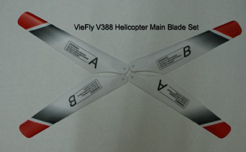 Replacement Main Blade set The Newest Viefly V388 3 Channel Medium Size Alloy Rc Helicopter W/ Gyro Replacement Main Blade set The Newest Viefly V388 3 Channel Medium Size Alloy Rc Helicopter W/ Gyro
