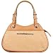 Roccobarocco Camel Logoed Leather Compact Satchel Bag