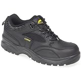 Capps LH517 Black Leather/ Textile Sports Safety Hiker Trainer With Steel Toe Caps