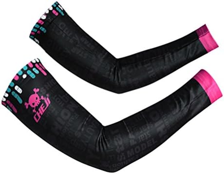 llcycling Arm Sleeves Comfortable Easy Wear for Cycling-black-l