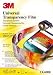 Electronics : 3M Universal Clear Transparency Acetate film for OHP Projectors CG6000