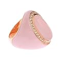 Pink Enamel Stone Ring