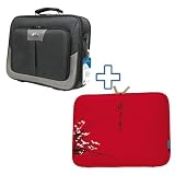 Produkt-Bild: Pedea Premium Notebooktasche - 33,8 cm (13,3 Zoll) + Schutzh&uuml;lle Peking - rot 13,3 (33,78cm)