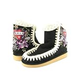 ED HARDY Shinjuku Boots Ankle Shoes Black Womens