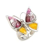 Pink Millacreli Butterfly Ring