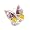Pink Millacreli Butterfly Ring - Size 7