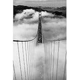 Misty Morning (Golden Gate Bridge) Art Poster Print