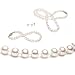 AugustinaJewelry Freshwater Cultured Pearls 3-Pc Set 18 Inches 1-Strand 5-5.5mm White Pearl Necklace & 7-7.5 Inches 5-5.5mm White Pearl Bracelet & 5-5.5mm White Pearl Earrings