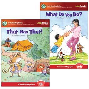 “That Was That!” features consonant digraphs (th).  “What Do You Do?” features consonant digraphs (wh)