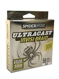 Spiderwire ULTRACAST INVISI-BRAID 50lb Test 300 yds New