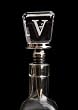 Monogram Glass Wine Stopper - V