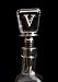Kitchen & Housewares : Monogram Glass Wine Stopper - V