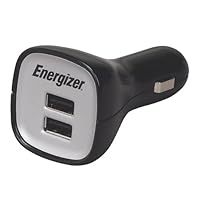 Energizer Dual Universal Usb Car Charger, Pc-2ca, 1-Count