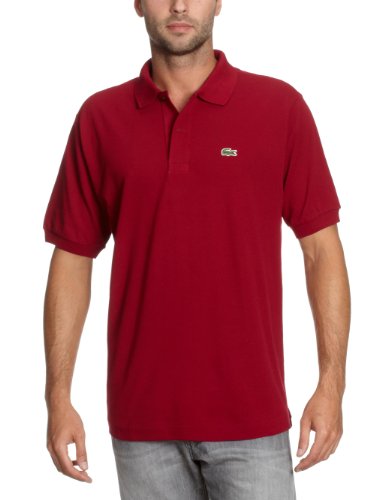 Lacoste Herren Shirt/ Poloshirt L1212-00, Gr. 50/T4, Rot (BORDEAUX 476) Preisvergleich